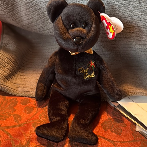 Ty Other - 1999 The End Black TY Beanie Baby Bear